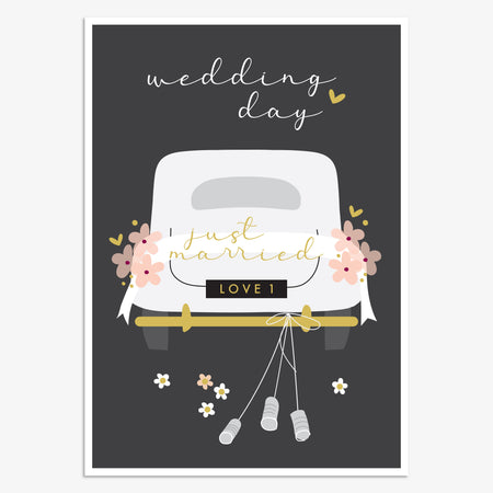 Card Wedding Day With Love Cake