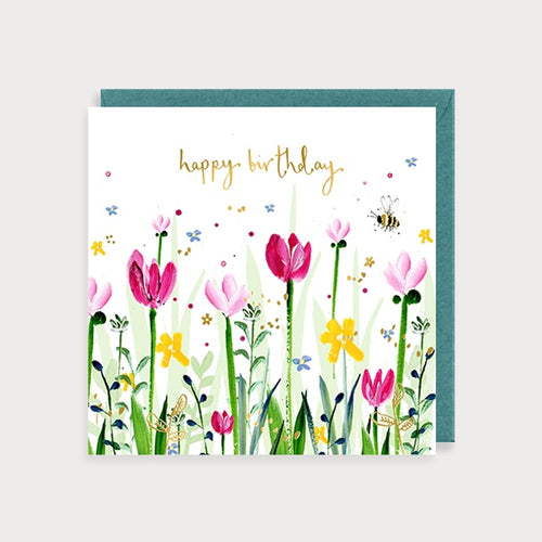 Card Birthday Tulips