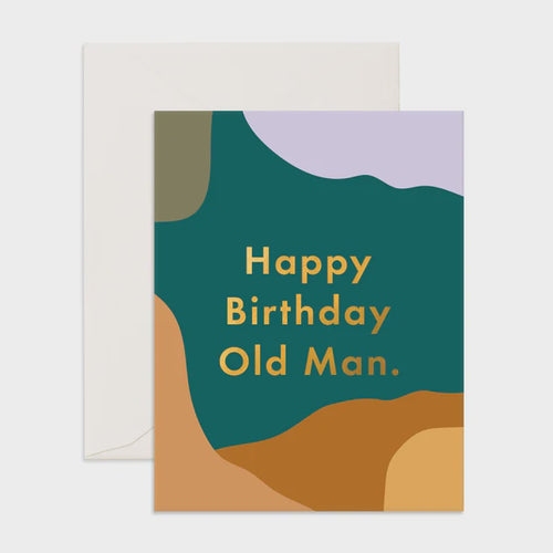 Card Happy Birthday Old Man