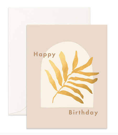 Card Birthday Fiddle Leaf