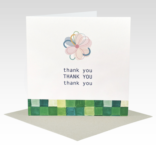 Card Loopy Flower Thank You