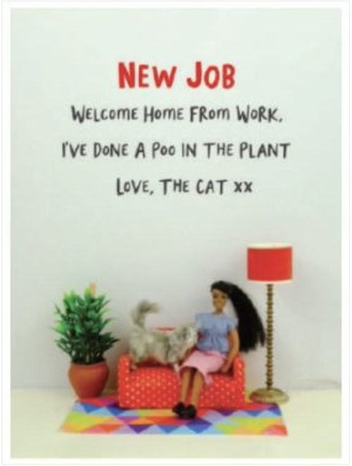 Card New Job Welcome Home