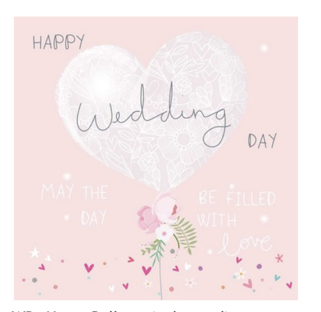 Card With Love On Your Wedding Day