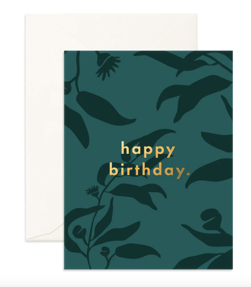 Card Eucalypt  Birthday