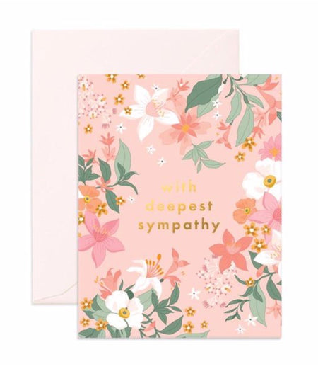 Card With Sympathy Pink
