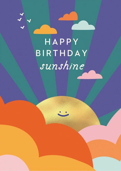 Card Happy Birthday Sunshine