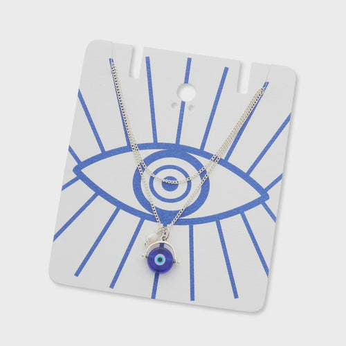 Necklace Mati Evil Eye Charm & Pearl