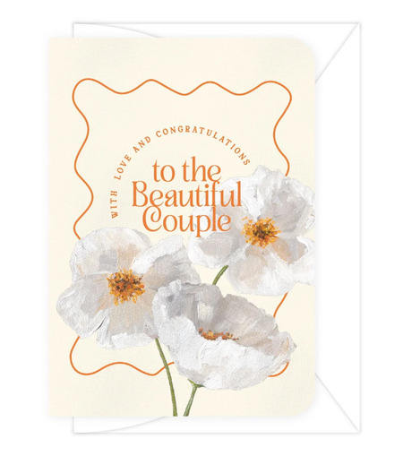 Card Wedding Bold Floral