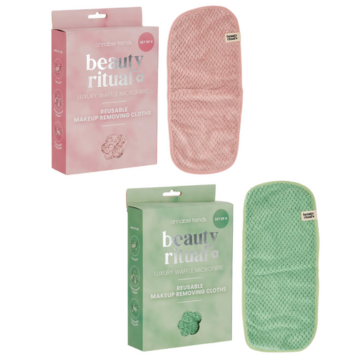 Luxury Waffle Makeup Removing Cloths 4pc