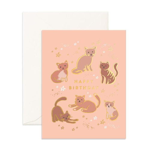 Card Birthday Cats