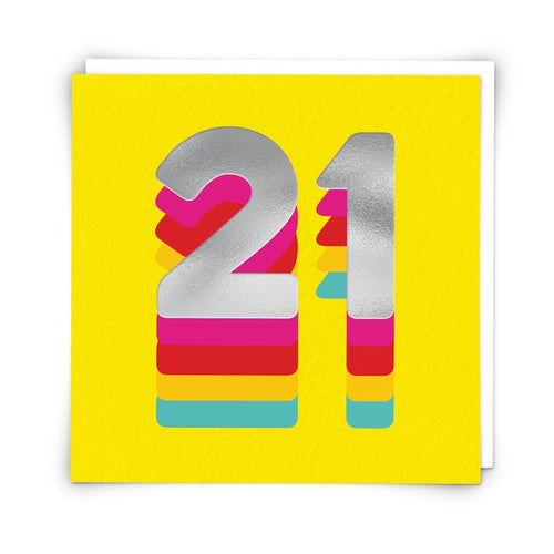 Card 21 Rainbow Yellow