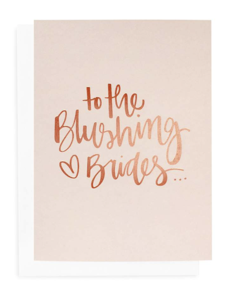 Card Blushing Brides