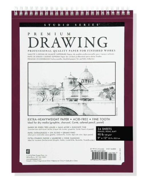 Premium Drawing Pad 9x12