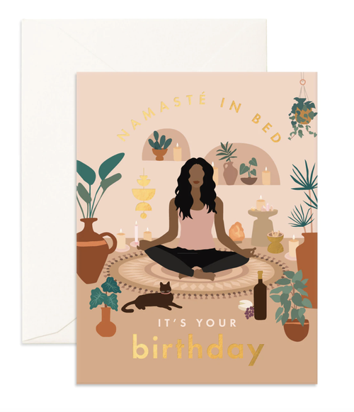 Card Birthday Namaste