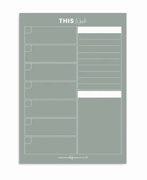Weekly Planner Magnet A4