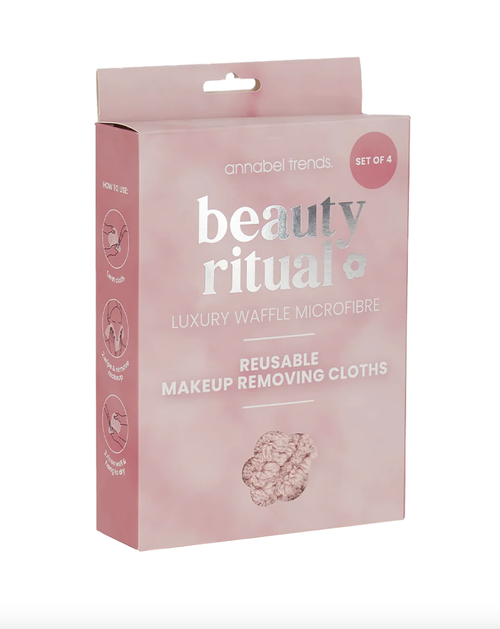 Luxury Waffle Makeup Removing Cloths 4pc