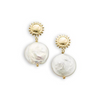 Earrings Golden Sun & Moon Pearl
