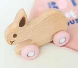 Baby Bunny Beechwood & Silicone Toy