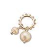 Charm Double Pearl Silver/Bronze/Pearl