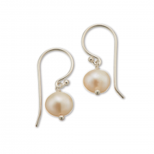 Earrings Hook Silver/Pearl