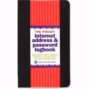 Internet Log Book Pocket Size Black