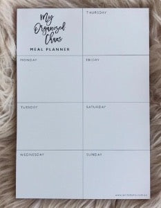 Meal Planner My Organised Chaos