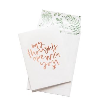 Card With Sympathy Leaf